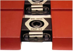 Mitee-Bite - 24,900 Lb Holding Force Single Vise Wedge Clamp - 2.24" Wide x 1.65" Deep x 1.14" High Base, 48 to 52 HRC, 2.24 to 2.6" Jaw Spread, 250 Lb/Ft Torque, 5/8-11 Screw Thread - Industrial Tool & Supply