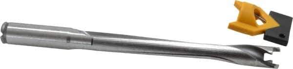 Kennametal - 15 to 15.99mm Diam, 8xD, 128mm Max Depth, 5/8" Shank Diam, 143.4mm Flute, 196.85mm OAL, Replaceable Tip Drill - KTIP05938HP Insert, T Seat Size, Series KenTIP - Industrial Tool & Supply