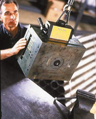 Mag-Mate - 1,200 Lb Load Capacity, Magnetic Lifter - 4-1/2" High x 10-1/2" Wide - Industrial Tool & Supply