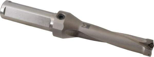 Kennametal - 88.9mm Max Drill Depth, 4xD, 7/8" Diam, Indexable Insert Drill - 2 Inserts, 1" Shank Diam, Straight Shank - Industrial Tool & Supply