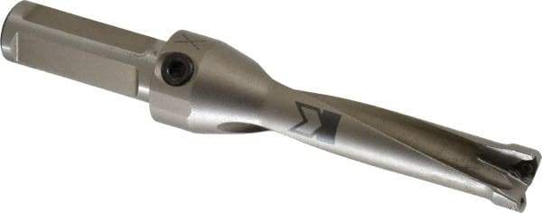 Kennametal - 76.2mm Max Drill Depth, 4xD, 3/4" Diam, Indexable Insert Drill - 2 Inserts, 3/4" Shank Diam, Straight Shank - Industrial Tool & Supply