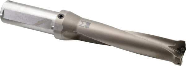 Kennametal - 152.4mm Max Drill Depth, 4xD, 38.1mm Diam, Indexable Insert Drill - 2 Inserts, 1-1/2" Shank Diam, Straight Shank - Industrial Tool & Supply