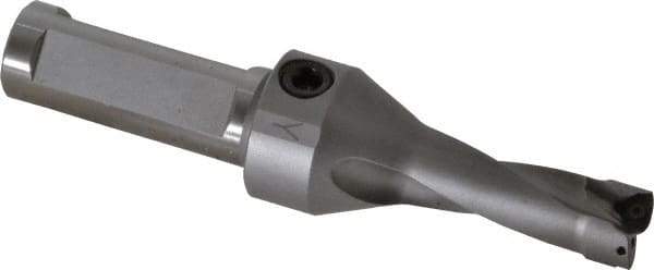 Kennametal - 1.6" Max Drill Depth, 2.5xD, 15.9mm Diam, Indexable Insert Drill - 2 Inserts, 3/4" Shank Diam, Straight Shank - Industrial Tool & Supply