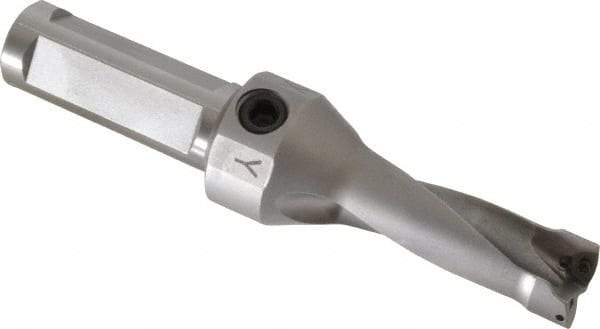 Kennametal - 44.7mm Max Drill Depth, 2.5xD, 17.8mm Diam, Indexable Insert Drill - 2 Inserts, 3/4" Shank Diam, Straight Shank - Industrial Tool & Supply