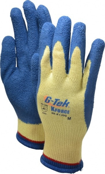 PIP - Size M (8), ANSI Cut Lvl A4, Puncture Lvl 4, Abrasion Lvl 3, Latex Coated Cut Resistant Gloves - Industrial Tool & Supply