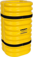 Eagle - 24" Wide x 24" Deep x 42" High, High Density Polyethylene Column Protector - Fits 12" Columns, Yellow - Industrial Tool & Supply