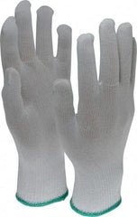 PRO-SAFE - Size S (7) Nylon General Protection Work Gloves - For Inspection, Uncoated, Knit Wrist Cuff, Full Fingered, White, Paired - Industrial Tool & Supply