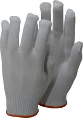 PRO-SAFE - Size M (8) Nylon General Protection Work Gloves - For Inspection, Uncoated, Knit Wrist Cuff, Full Fingered, White, Paired - Industrial Tool & Supply