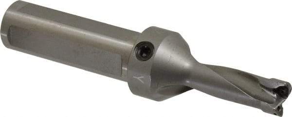 Kennametal - 1-3/4" Max Drill Depth, 2.5xD, 17.5mm Diam, Indexable Insert Drill - 2 Inserts, 1" Shank Diam, Straight Shank - Industrial Tool & Supply