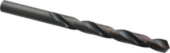 Interstate - 8.9mm 118° High Speed Steel Jobber Drill - Oxide Finish, Right Hand Cut, Spiral Flute, Straight Shank, 4-7/8" OAL, Standard Point - Industrial Tool & Supply