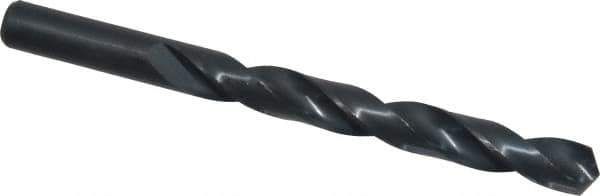 Interstate - 12.1mm 118° High Speed Steel Jobber Drill - Oxide Finish, Right Hand Cut, Spiral Flute, Straight Shank, 149mm OAL, Standard Point - Industrial Tool & Supply