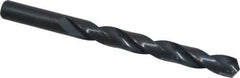 Interstate - 12.1mm 118° High Speed Steel Jobber Drill - Oxide Finish, Right Hand Cut, Spiral Flute, Straight Shank, 149mm OAL, Standard Point - Industrial Tool & Supply