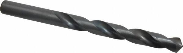 Interstate - 15.5mm 118° High Speed Steel Jobber Drill - Oxide Finish, Right Hand Cut, Spiral Flute, Straight Shank, 7-1/8" OAL, Standard Point - Industrial Tool & Supply