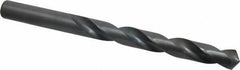 Interstate - 15.5mm 118° High Speed Steel Jobber Drill - Oxide Finish, Right Hand Cut, Spiral Flute, Straight Shank, 7-1/8" OAL, Standard Point - Industrial Tool & Supply