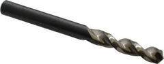 Walter-Titex - 0.242" 130° Parabolic Flute Vanadium High Speed Steel Screw Machine Drill Bit - Bright Finish, Right Hand Cut, 1-7/32" Flute Length, 2-3/4" OAL, Split Point, Straight Shank - Industrial Tool & Supply