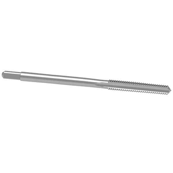 Kennametal - #6-32 UNC 2B 2 Flute Bright Finish High Speed Steel Straight Flute Standard Hand Tap - Plug, Right Hand Thread, 2" OAL, 0.688" Thread Length, H3 Limit, Oversize - Exact Industrial Supply