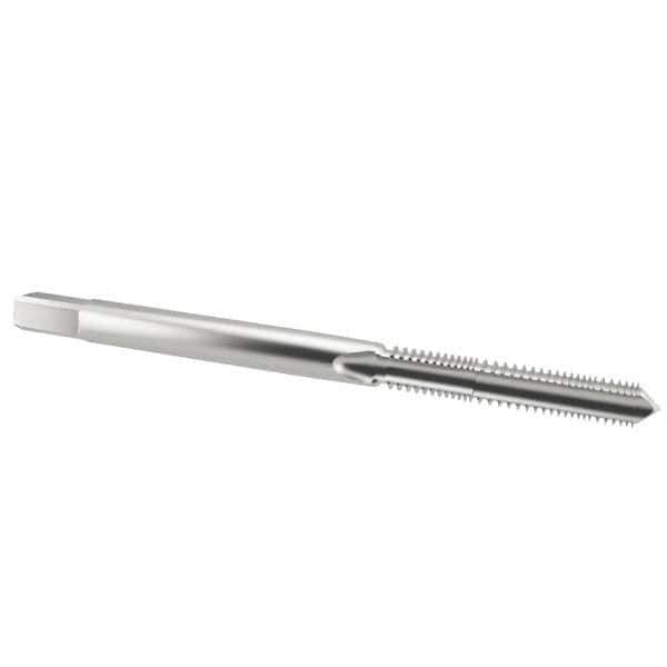 Kennametal - #10-24 UNC 2B/3B 3 Flute Bright Finish High Speed Steel Straight Flute Standard Hand Tap - Plug, Right Hand Thread, 2.38" OAL, 7/8" Thread Length, H3 Limit, Oversize - Exact Industrial Supply