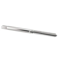 Kennametal - #10-24 UNC 2B/3B 3 Flute Bright Finish High Speed Steel Straight Flute Standard Hand Tap - Plug, Right Hand Thread, 2.38" OAL, 7/8" Thread Length, H3 Limit, Oversize - Exact Industrial Supply