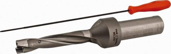 Kennametal - 12.7 to 13.2mm Diam, 5xD, 63.5mm Max Depth, 3/4" Shank Diam, 75.87mm Flute, 150.8mm OAL, Replaceable Tip Drill - KSEM0500 Insert, C Seat Size, Series KSEM - Industrial Tool & Supply