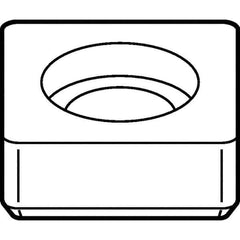 Kennametal - 17.53mm Inscribed Circle, Square Turning Shim for Indexables - SU Shim Style, Left Hand, Right Hand Cut - Industrial Tool & Supply