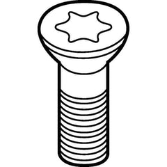 Kennametal - Torx Cap Screw for Indexables - For Use with Inserts - Industrial Tool & Supply