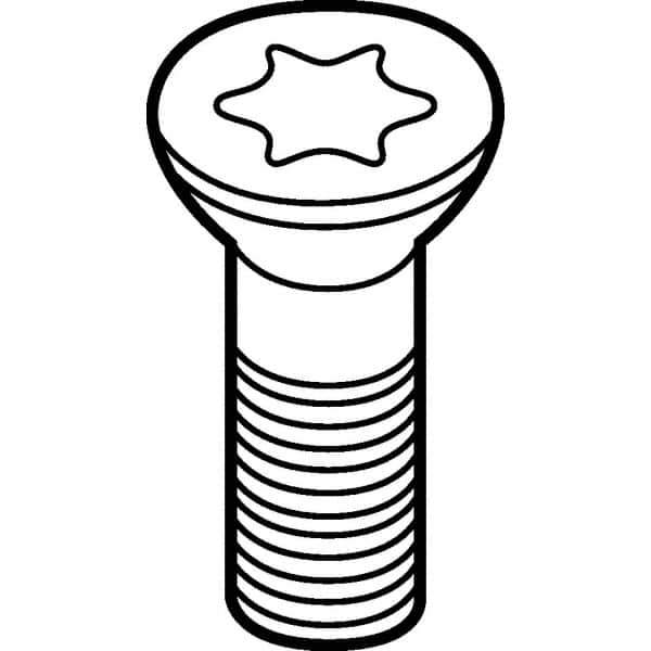 Kennametal - Torx Plus Cartridge Screw for Indexable Face/Shell Mills - M5x0.8 Thread, For Use with Cartridges - Industrial Tool & Supply