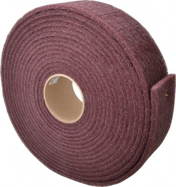 3M - 30' Long x 3" Wide Nonwoven Roll - Very Fine Grade, Purple, Aluminum Oxide - Industrial Tool & Supply