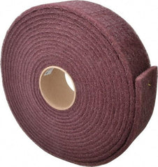 3M - 30' Long x 3" Wide Nonwoven Roll - Very Fine Grade, Purple, Aluminum Oxide - Industrial Tool & Supply