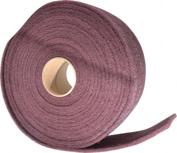 3M - 30' Long x 4" Wide Nonwoven Roll - Very Fine Grade, Purple, Aluminum Oxide - Industrial Tool & Supply