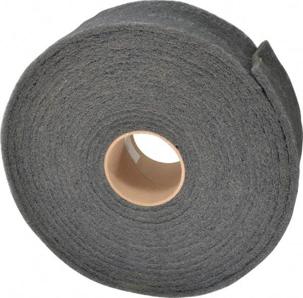 3M - 30' Long x 4" Wide Nonwoven Roll - Very Fine Grade, Gray, Silicon Carbide - Industrial Tool & Supply