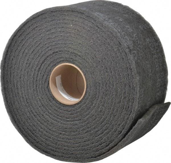 3M - 30' Long x 6" Wide Nonwoven Roll - Very Fine Grade, Gray, Silicon Carbide - Industrial Tool & Supply