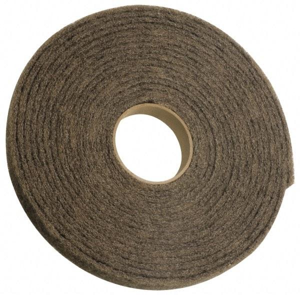 3M - 30' Long x 6" Wide Nonwoven Roll - Very Fine Grade, Gray, Silicon Carbide - Industrial Tool & Supply