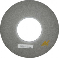3M - 12" Diam, 1/2" Face Width, 5" Center Hole, Fine Grade, Silicon Carbide Deburring Wheel - Convolute, Hard Density 8 Grade, 3,000 RPM - Industrial Tool & Supply