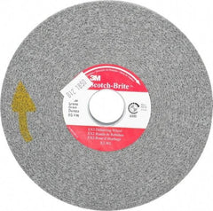 3M - 6" Diam, 1/2" Face Width, 1" Center Hole, Fine Grade, Silicon Carbide Deburring Wheel - Convolute, Hard Density 8 Grade, 6,000 RPM - Industrial Tool & Supply