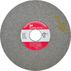 3M - 6" Diam, 1" Face Width, 1" Center Hole, Medium Grade, Silicon Carbide Deburring Wheel - Convolute, Hard Density 8 Grade, 6,000 RPM - Industrial Tool & Supply