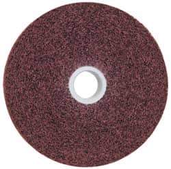 3M - 6" Diam, 1" Face Width, 1" Center Hole, Medium Grade, Aluminum Oxide Deburring Wheel - Convolute, Soft Density 4 Grade, 6,000 RPM - Industrial Tool & Supply