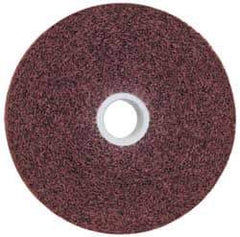 3M - 6" Diam, 1" Face Width, 1" Center Hole, Medium Grade, Aluminum Oxide Deburring Wheel - Convolute, Soft Density 4 Grade, 6,000 RPM - Industrial Tool & Supply