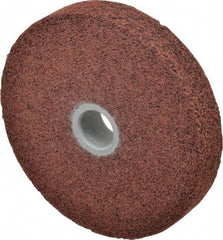 3M - 6" Diam, 1" Face Width, 1" Center Hole, Medium Grade, Aluminum Oxide Deburring Wheel - Convolute, Hard Density 6 Grade, 6,000 RPM - Industrial Tool & Supply