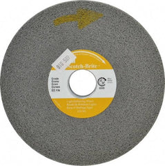 3M - 6" Diam, 2" Face Width, 1" Center Hole, Medium Grade, Aluminum Oxide Deburring Wheel - Convolute, Medium Density 5 Grade, 6,000 RPM - Industrial Tool & Supply