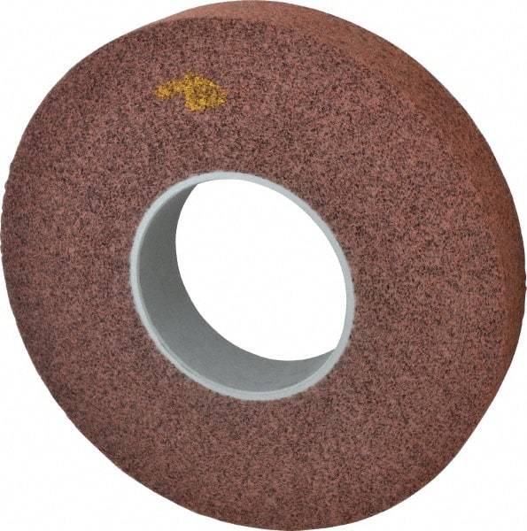 3M - 12" Diam, 2" Face Width, 5" Center Hole, Medium Grade, Aluminum Oxide Deburring Wheel - Convolute, Medium Density 5 Grade, 3,000 RPM - Industrial Tool & Supply