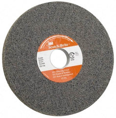 3M - 12" Diam, 1/2" Face Width, 5" Center Hole, Fine Grade, Silicon Carbide Deburring Wheel - Convolute, Hard Density 8 Grade, 3,000 RPM - Industrial Tool & Supply