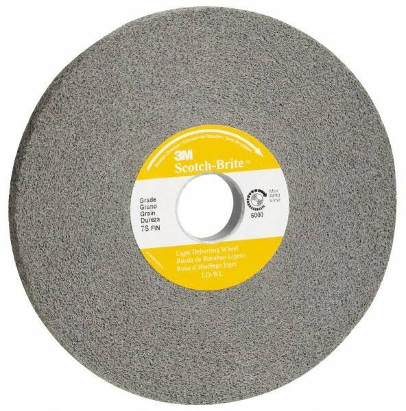 3M - 16" Diam, 2" Face Width, 10" Center Hole, Fine Grade, Silicon Carbide Deburring Wheel - Convolute, Hard Density 7 Grade, 2,250 RPM - Industrial Tool & Supply