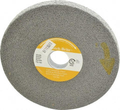 3M - 6" Diam, 1/2" Face Width, 1" Center Hole, Fine Grade, Silicon Carbide Deburring Wheel - Convolute, Hard Density 7 Grade, 6,000 RPM - Industrial Tool & Supply