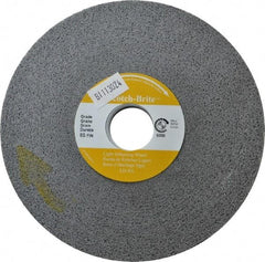 3M - 6" Diam, 1/2" Face Width, 1" Center Hole, Fine Grade, Silicon Carbide Deburring Wheel - Convolute, Hard Density 8 Grade, 6,000 RPM - Industrial Tool & Supply