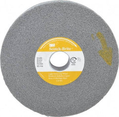 3M - 6" Diam, 1" Face Width, 1" Center Hole, Fine Grade, Silicon Carbide Deburring Wheel - Convolute, Soft Density 6 Grade, 6,000 RPM - Industrial Tool & Supply