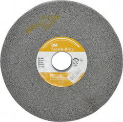 3M - 6" Diam, 1" Face Width, 1" Center Hole, Fine Grade, Silicon Carbide Deburring Wheel - Convolute, Hard Density 7 Grade, 6,000 RPM - Industrial Tool & Supply