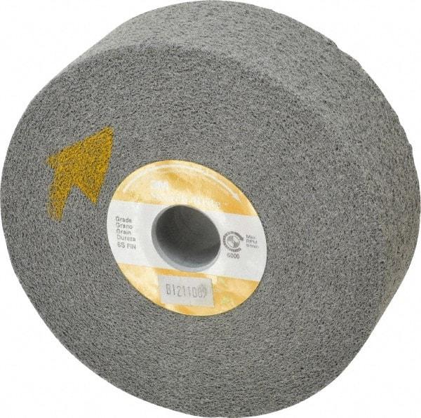 3M - 6" Diam, 2" Face Width, 1" Center Hole, Fine Grade, Silicon Carbide Deburring Wheel - Convolute, Soft Density 6 Grade, 6,000 RPM - Industrial Tool & Supply