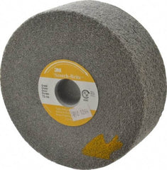 3M - 6" Diam, 2" Face Width, 1" Center Hole, Fine Grade, Silicon Carbide Deburring Wheel - Convolute, Hard Density 7 Grade, 6,000 RPM - Industrial Tool & Supply