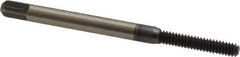 Kennametal - #4-40 UNC H3 Thread Limit Bottoming Thread Forming Tap - Vanadium High Speed Steel, TiCN Finish, 1.88" OAL, 0.313" Thread Length, Right Hand Thread, Series 5502TC - Exact Industrial Supply