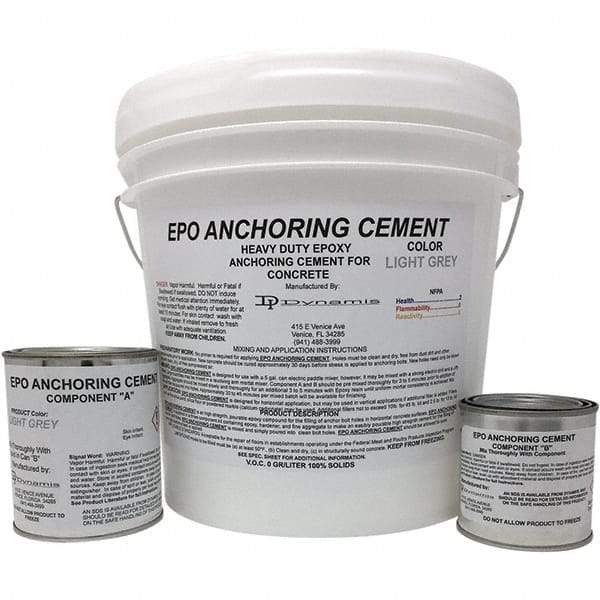 Made in USA - 256 oz Pail Two Part Epoxy - 1440 min Working Time, 15,000 psi Shear Strength - Industrial Tool & Supply